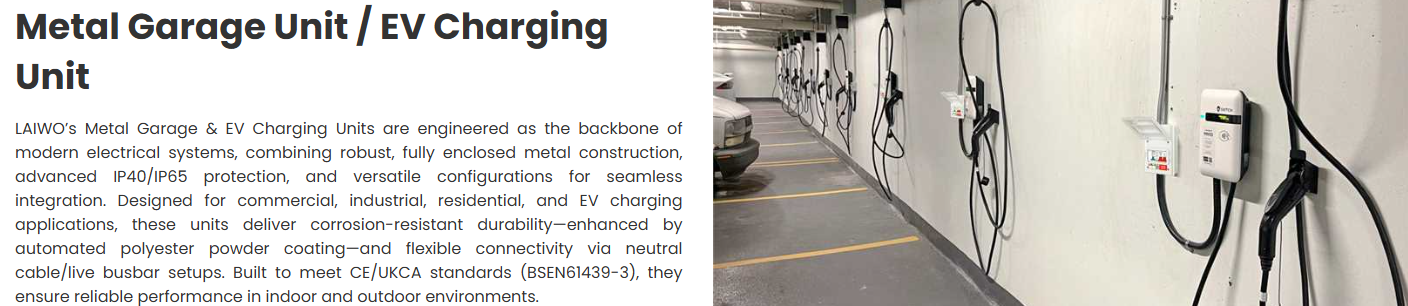 metal garage unit / ev charging unit-wosomelec